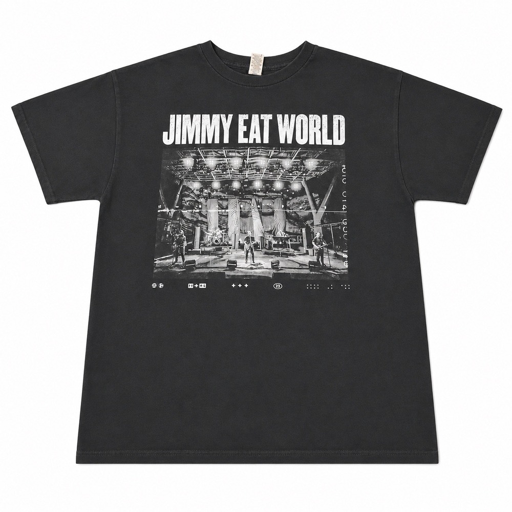 Jimmy Eat World Spring Tour 2024 Concert T-Shirt Black Washed Mens XL